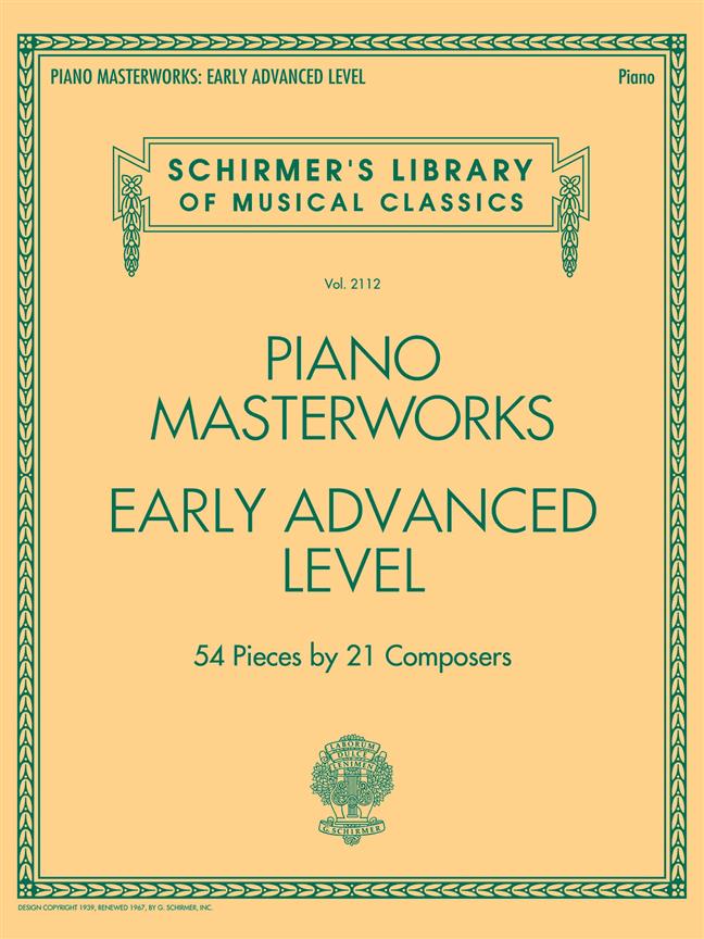 Piano Masterworks - Early Advanced Level